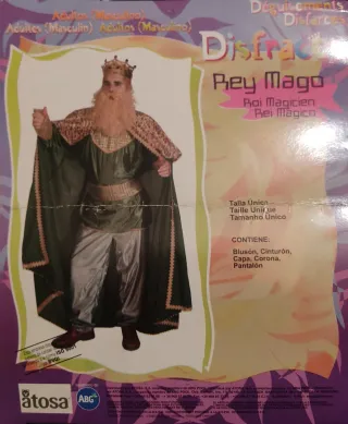 Disfraz Rey Mago Adulto Talla Única
