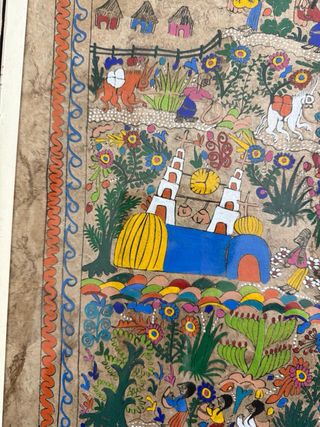 Dipinto Messicano Carta Multicolore