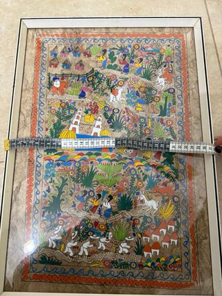 Dipinto Messicano Carta Multicolore