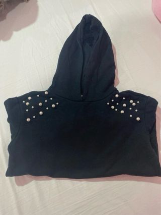 Vestido preto menina 10/12 anos com pérolas