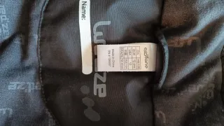 Mono de esquí negro y blanco 12 años