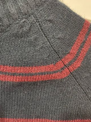 Blusa Listrada Azul e Vermelha