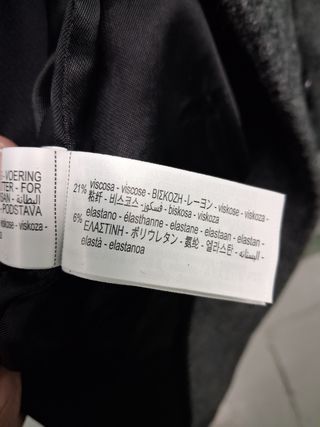 Abrigo largo Zara 100% lana