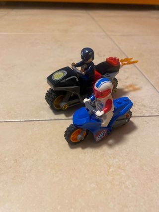 Lego Moto Captain America + Moto Blu