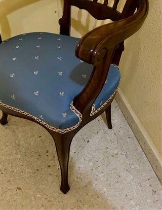 Sillón Silla Butaca maciza con brazos