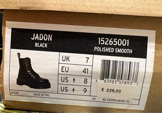 Stivali Dr. Martens Neri Taglia 41 Nuovi