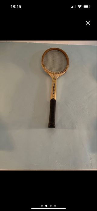 Raqueta de tenis vintage