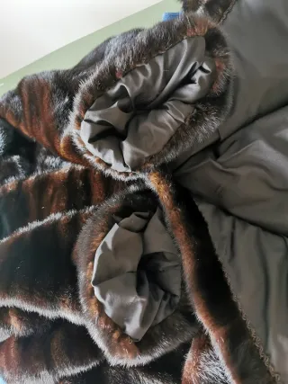 Cappotto in pelle marrone