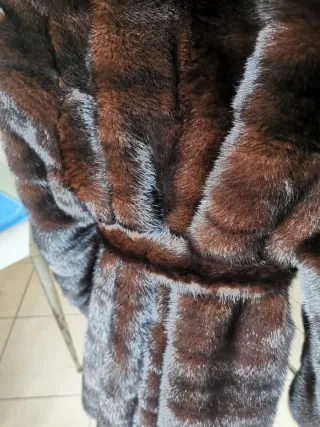 Cappotto in pelle marrone