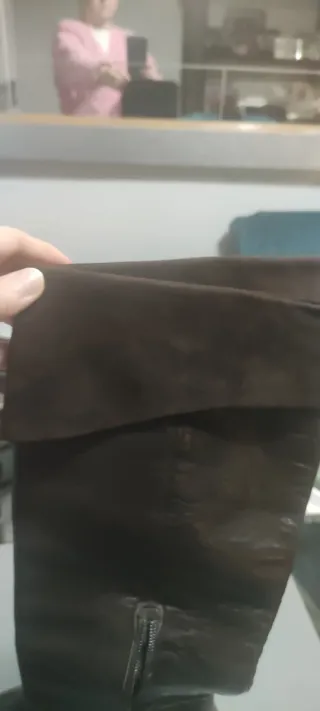 Botas altas de piel marrones