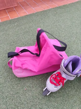 Patines en línea talla 32-35 + bolsa