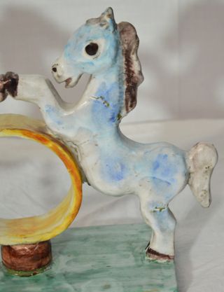 Solimene Vietri – Scultura ceramica cavalli '70
