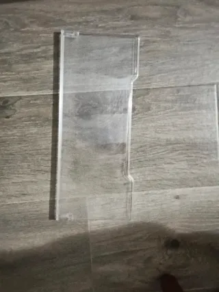 Estante de nevera transparente