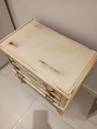 Mesita de noche antigua madera