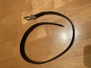 Cinturón reversible cuero negro/marrón