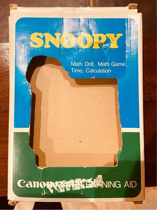Calculadora Canon Snoopy Math & Game CS-10