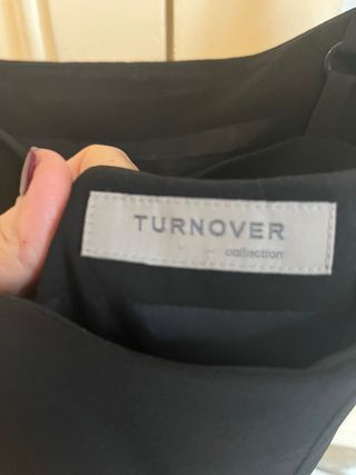 Vestido fiesta negro tirantes con detalle en terci