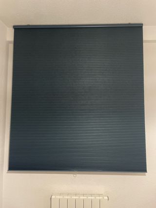 Estor plisado azul marino