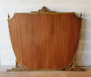 specchio GRANDE da comò cornice in legno VINTAGE