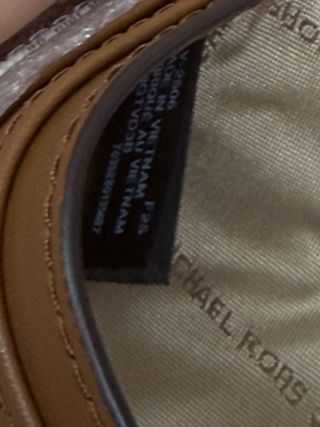 Portacartellini Michael Kors Bianco e Marrone