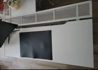 Escritorio gaming gris 160x80 cm