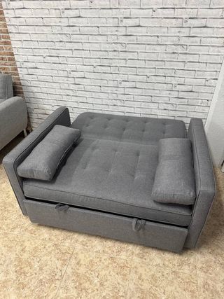 Mueble Sofá Reclinable Gris Oscuro Salón NUEVO