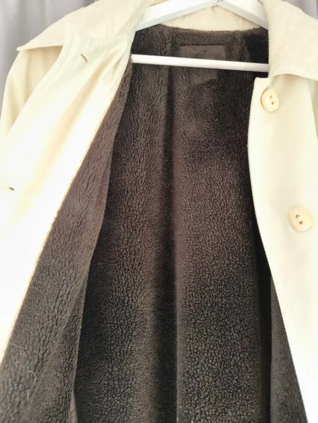 Gabardina mujer modista beige