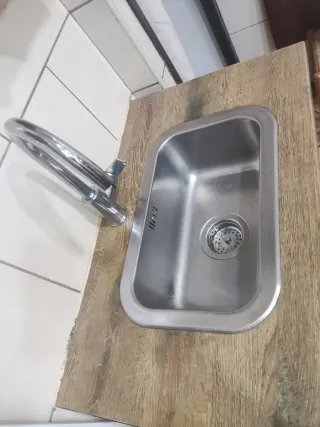 Fregadero de cocina 1 seno Griferia y mueble