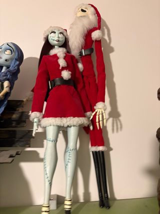 JACK Y SALLY CON ROPA DE NAVIDAD