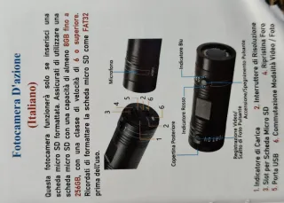 Action Cam Moto 1080p Grandangolo