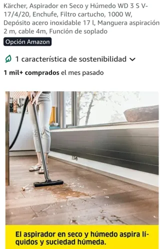 Aspiradora Kärcher Profesional  !! Sin ruedas!!