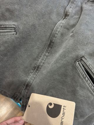 Carhartt OG Detroit Jacket Black Grind Washed