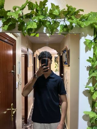 Camisa Polo MANGO Azul