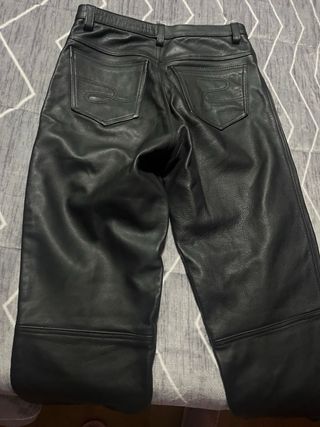 Traje de piel moto custom