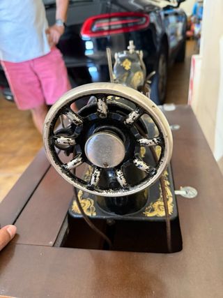 Máquina de coser Singer antigua 15K