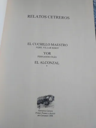 Libro caza relatos certeros. El cuchillo maestro