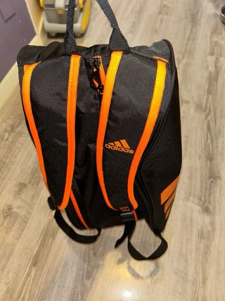 Paletero Adidas Negro y Naranja