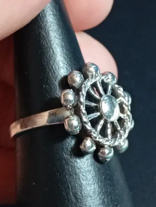 Anillo Plata Ley Diseño Rueda