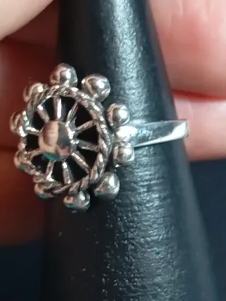 Anillo Plata Ley Diseño Rueda