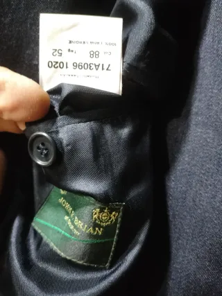 Abito John F. Brian 100% Lana Vergine Tg. 52.