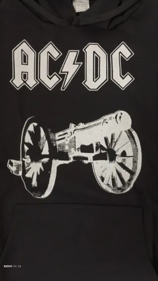 Sudadera AC/DC Negra con Capucha