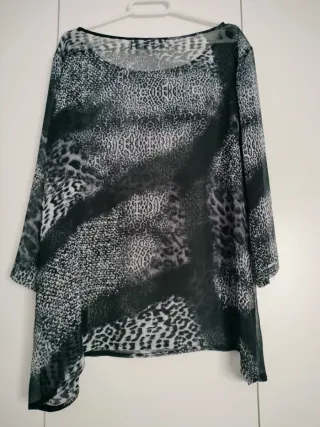 Blusa B&S Estampada Animal Print Talla XXL