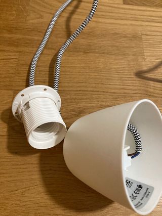 Lámpara Colgante Ikea Tela y Plástico