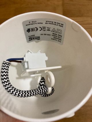 Lámpara Colgante Ikea Tela y Plástico