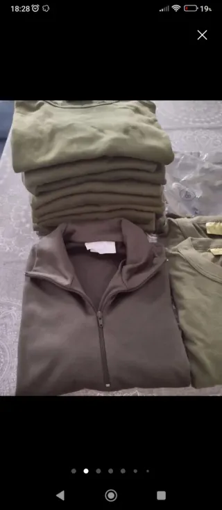 Jersey verde cremallera