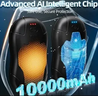 Scaldamani Elettrici 10000mAh - 2 Pezzi Magnetici