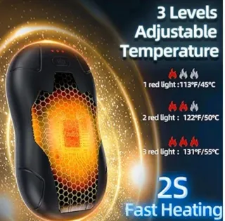 Scaldamani Elettrici 10000mAh - 2 Pezzi Magnetici