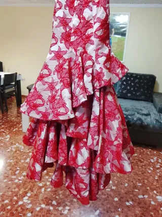 Vestido Gitana Trena Escotado Sin Mangas