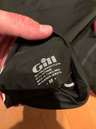 Licra náutica Gill Negra Manga Larga