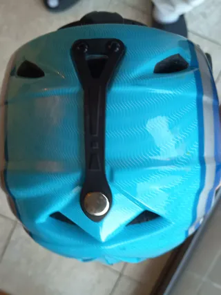 Casco de esquí azul para niño